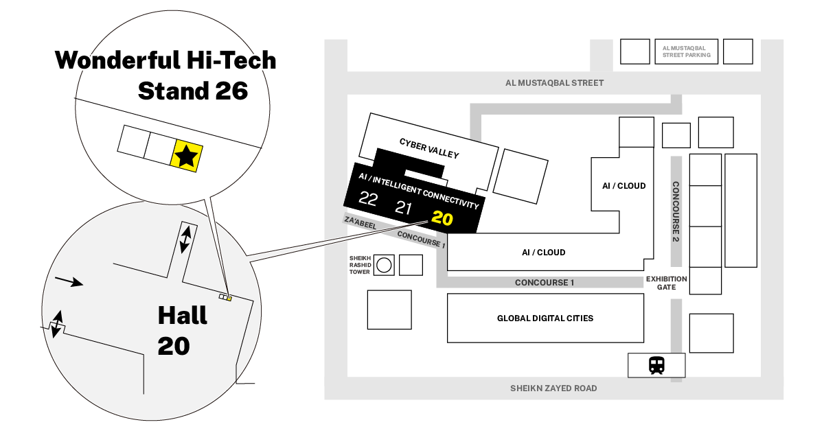 萬泰在 Gitex2025 的展位在 H20-26