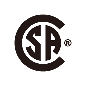 CSA certified mark for power cords, approved for the Canadian market